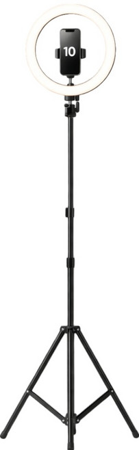 레츠팡 LED 링라이트 26cm 촬영용 조명 삼각대 유튜브 방송 스마트폰 거치, 1개, RP-2621H