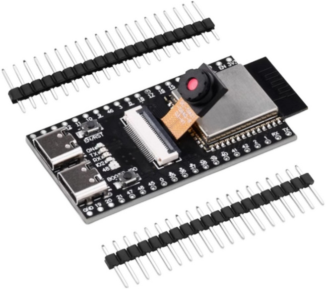 ESP32-S3 CAM OV2640 카메라 개발보드 WROOM N16R8, 1개, 보드