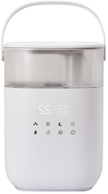 쿠오레 듀얼 가열식 UV 스팀 가습기 화이트, CHD-6H