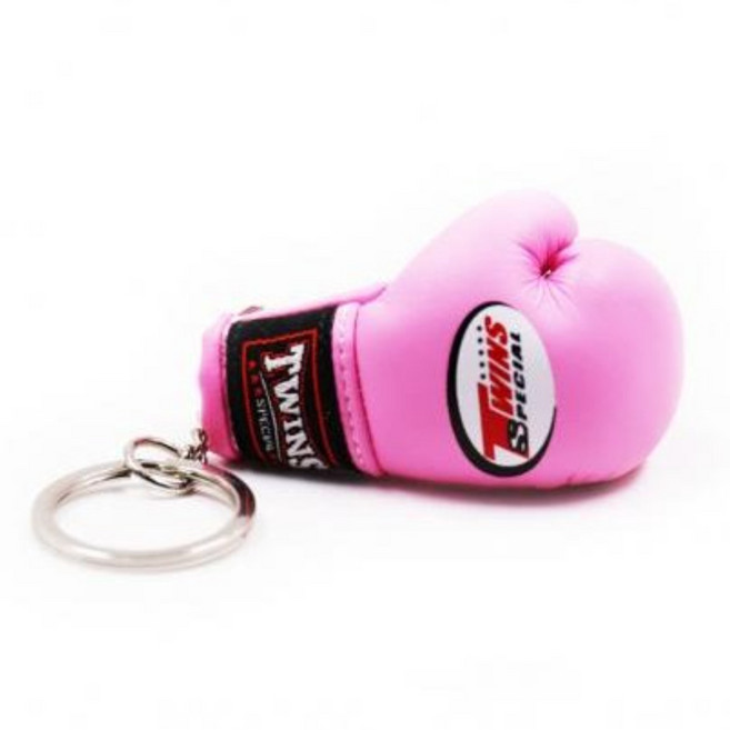 트윈스 복싱 글러브 키링 미니 열쇠고리 킥복싱 무에타이 MMA, 1개, 15. 핑크