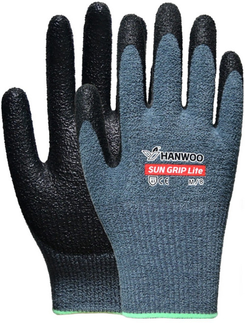 한우 겨울용 썬그립라이트 기모 NBR 코팅장갑 양손착용 세트, 3개