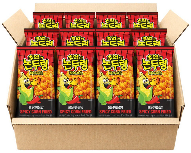 추억의논두렁 불닭볶음맛, 12개, 70g