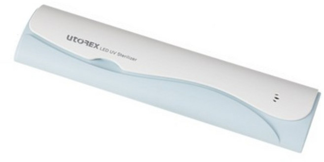 유토렉스 블라썸 UV-C 휴대용 칫솔살균기 UTC-32, 아쿠아블루