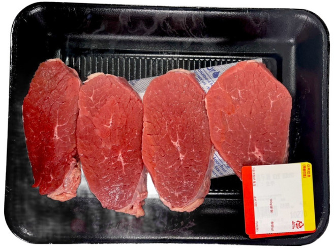 Halal Australian Premium Fresh Beef Eye Round 하랄 냉장 프리미엄 호주산 순살 소고기 홍두깨, 1개, 500g