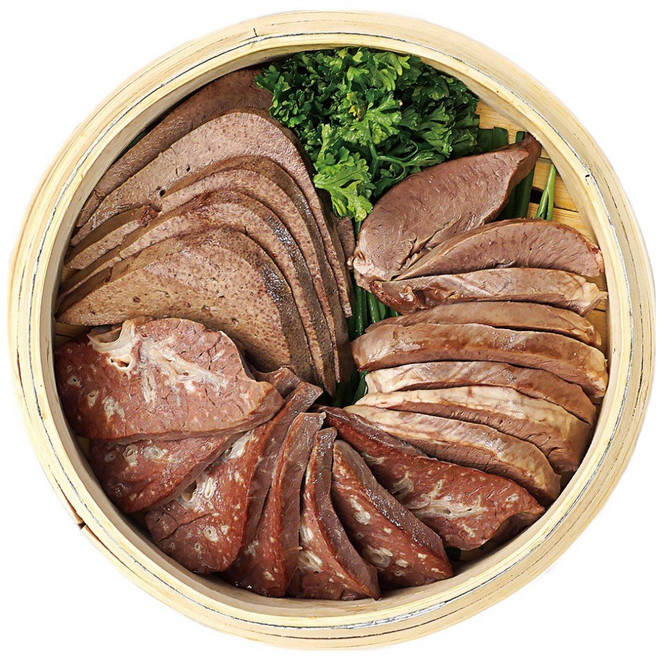 맛팜 국내산 삶은 돼지내장 모듬(염통 허파 간), 1개, 2kg