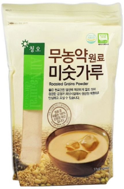 청오 무농약 원료 미숫가루, 1kg, 8개