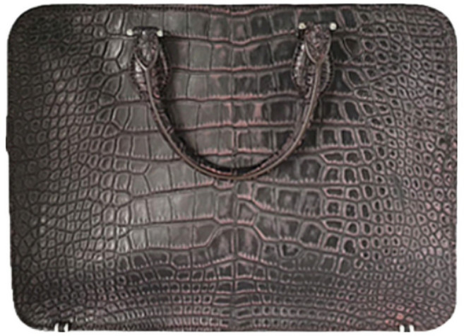 잘모이 남자 서류가방 누벅 악어가죽 서류가방