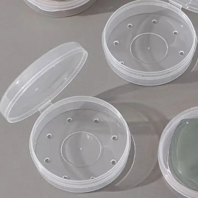 통기형 퍼프 보관통 4p, 1개, 보관용기