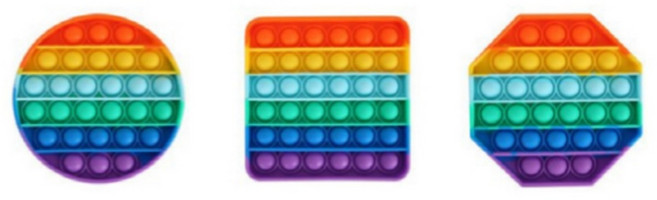 버블버블 버블팝 푸쉬팝 팝잇 블록게임 장난감 SNS 핫아이템 말랑말랑 무한 뽁뽁이 보드게임 어몽어스 레인보우 장난감, 03.무지개팔각, 1개