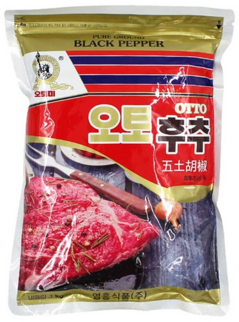 오토 흑후추분말 1kg 대용량 파우치, 3개