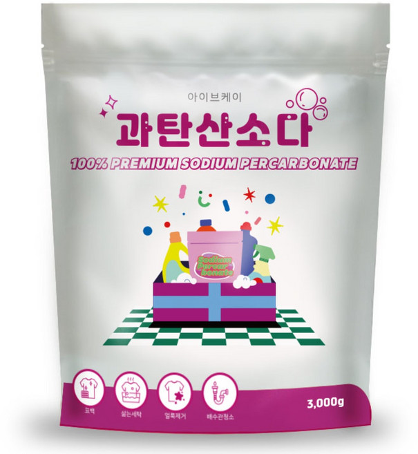 아이브케이 과탄산소다 리필형 (대용량), 1개, 3kg
