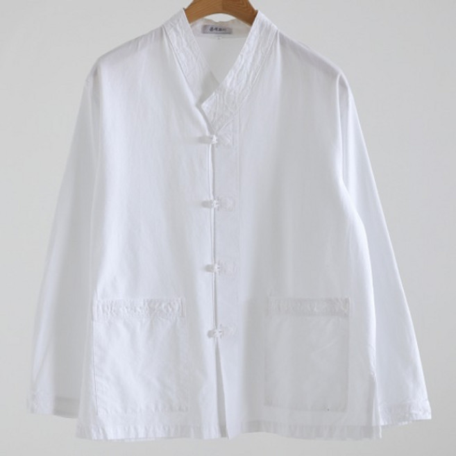 긴팔 가을 생활한복 개량한복 20수 자수티바지 저고리바지 남녀공용 실내용 절복 법복 국산한복