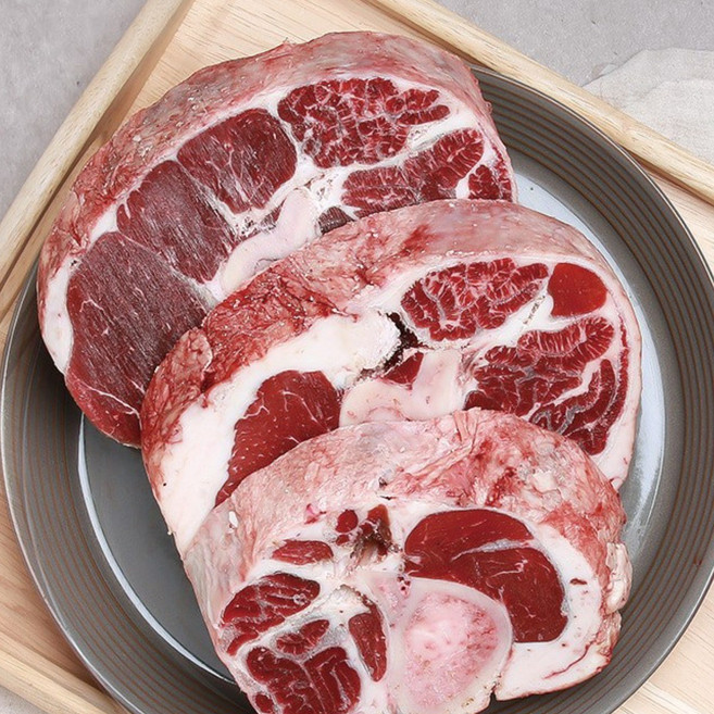 [국제식품] 명품한우모듬뼈 통사태 500g(곰탕용), 1개