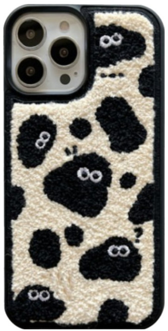 귀여운 검댕이 먼지 캐릭터 뽀글이 숯검댕이 깜댕이 아이폰 갤럭시 털 케이스 폰케이스