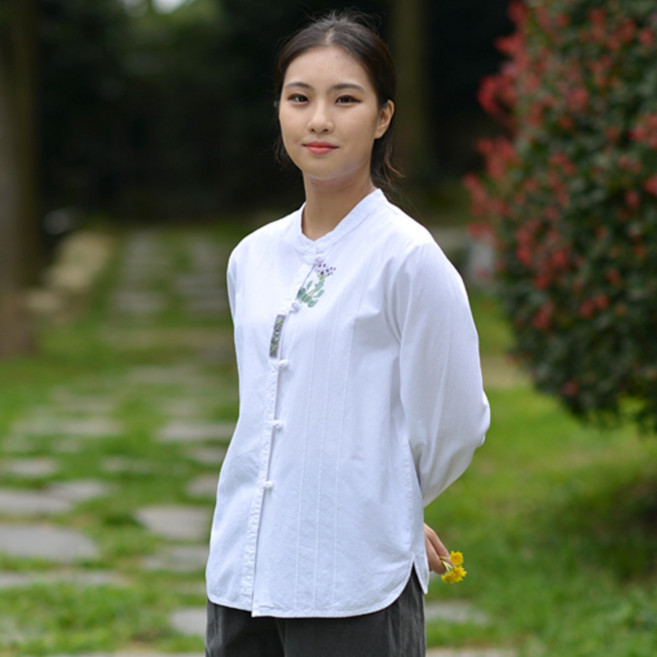 [20206] 20수 2번 여자 저고리 생활한복 / 티셔츠 블라우스 봄가을 여자 여성 보살님 한복 개량한복 패션한복 감성한복 사찰복 수련복 법복 절복 승복 템플스테이 지장사