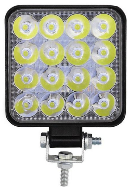 가민 24V LED써치라이트 후진등 해루질 서치라이트 화물차 작업등 집어등 차폭등 사이드램프, 1개, 16LED 48W사각