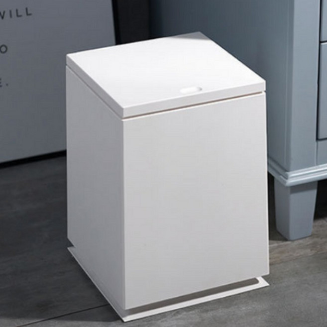 CLhome 모던 인테리어 원터치 쓰레기통, 1, 아이보리