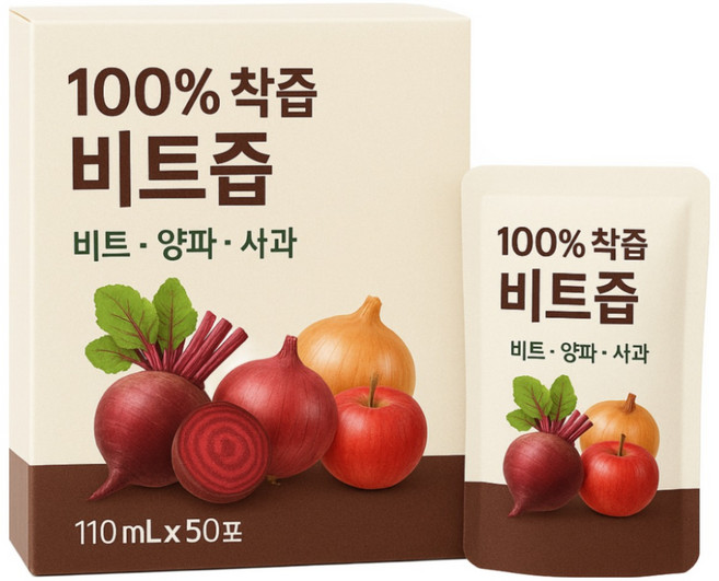 천년의미소 고혈압 심혈관질환 레시피 레드비트즙 비트 사과 양파 뿌리 겉껍질를 통째로 착즙, 50개, 110ml, 레시피비트즙(비트,양파,사과)