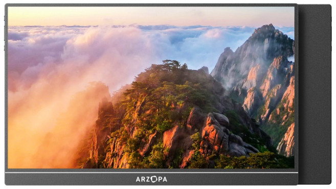 ARZOPA 아르조파 17.3인치 휴대용 모니터 FHD 1080P IPS 디스플레이 노트북 맥북 PS5 Xbox Switch용, A1M, 43.9cm