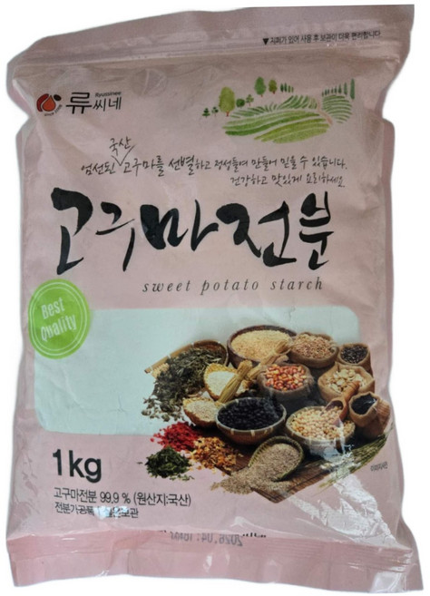 류씨네 고구마전분, 1kg, 1개