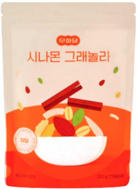 무화당 저당 프로틴 시나몬 그래놀라, 1개, 200g