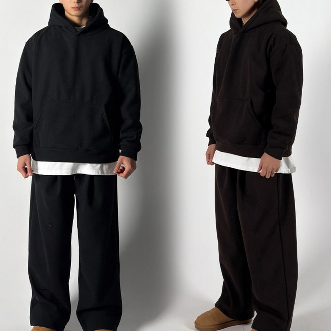코듀로이 후드 와이드 팬츠 셋업 남자트레이닝 데일리 골덴 오버핏 남자큰옷 빅사이즈 도프룸