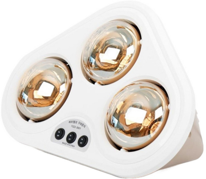 [국내생산 KC인증]대동 가정용 욕실 발열 난방기 벽걸이 절전형, DD-500(2구)