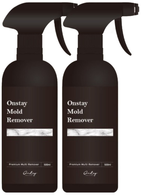 온스테이 곰팡이 제거제 (500ml ) - 벽 벽지 화장실 베란다 욕실 실리콘 창틀 집 냄새 곰팡이 제거 청소, 2개, 500ml