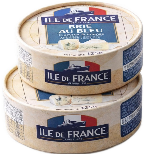 일드프랑스 브리오블루 125g 세트 프랑스 수입 브리블루 치즈 와인안주, 3개