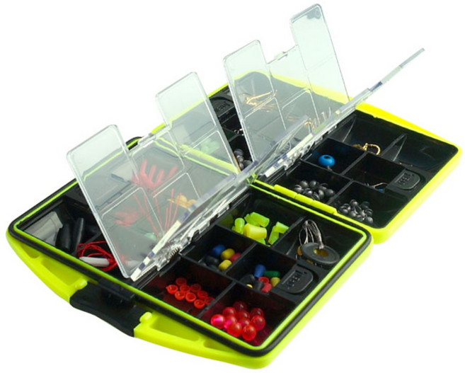 24종 소품세트 바다낚시 케이스 원터치 방수 태클박스, 씨타임 24종 태클박스, 1개