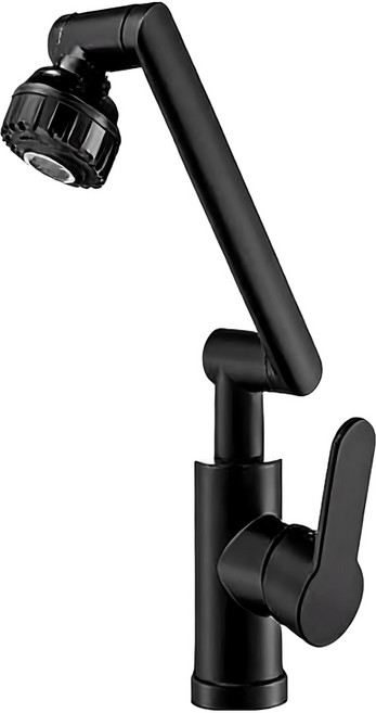 Hankee 업그레이드 1080도 회전 수도꼭지 물튀김 방지 싱크대 세면대 수전, 1세트