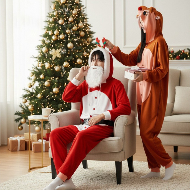 크리스마스 산타 루돌프 복장 잠옷 캐릭터 반티 체육대회 코스프레 코스튬 반티사이트
