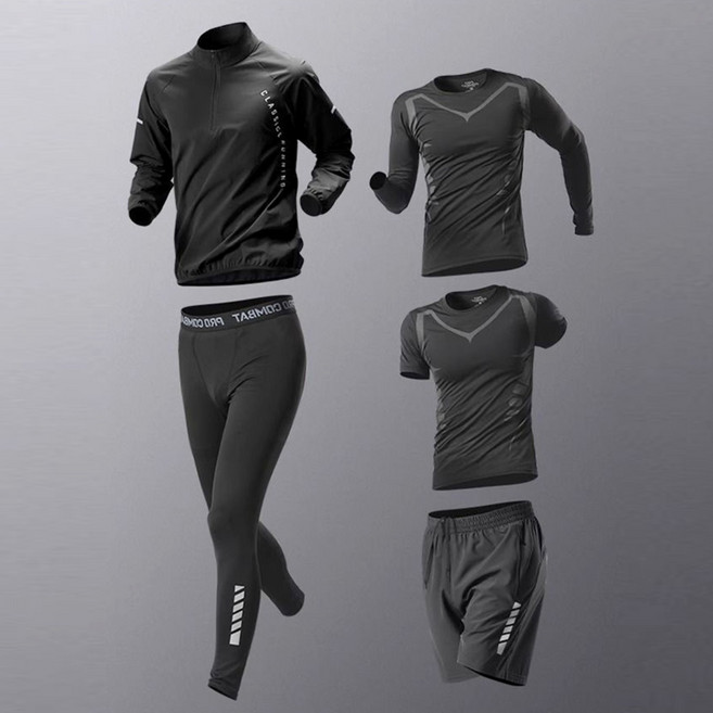 플랜와이 남성 헬스 러닝 땀복 5종세트