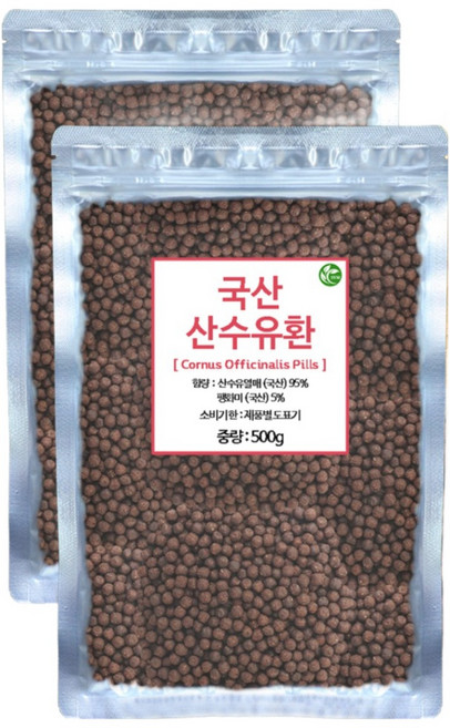 신영몰 국산 산수유환 국내산 산수유열매 사용, 2개, 500g