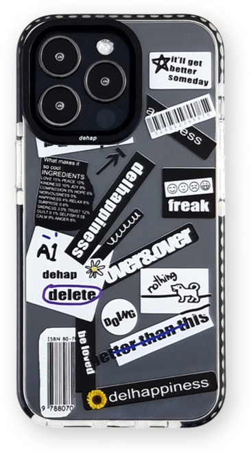 dehap 블랙라벨 아이폰 16 15 13 프로 맥스 갤럭시 s23 s22 플러스 울트라 바코드 디자인 케이스