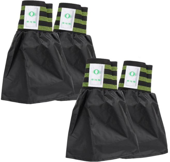 안전닷컴 발토시 무재해 치마각반 안전각반, 블랙, 2세트