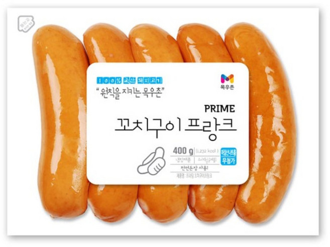 목우촌 프라임 꼬치구이 프랑크 400g 아이스팩+보냉팩포장, 1개