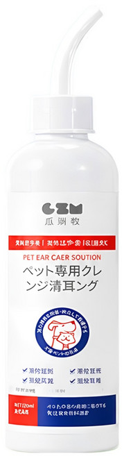 1+1반려동물 귀 진드기 전용 스프레이 클리너 강아지 /고양이 귀청소 세정제 귀염증 귀지 귓병 귀냄새 예방, 8개, 120ml