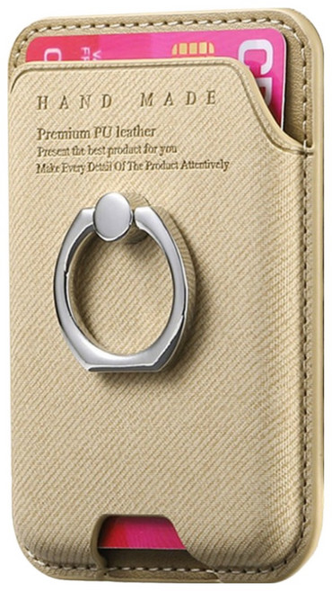 지디 맥세이프 핑거링 스마트톡 카드 지갑, 1개, 베이지