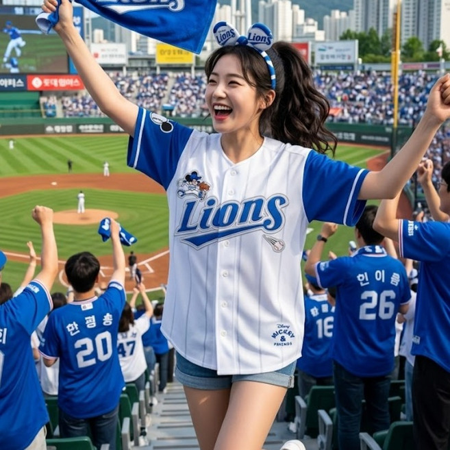 [한정판]삼성라이온즈 디즈니응원복 유니폼