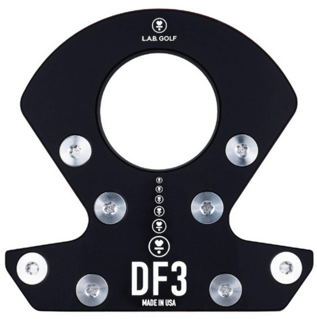 랩골프 LAB DF3 블랙 말렛 제로토크 퍼터, 33도