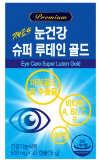 루테인 아스타잔틴 프리미엄 500mg 비타민A 베타카로틴 비타민E 아연 60캡슐 4개, 60정 - 쿠팡