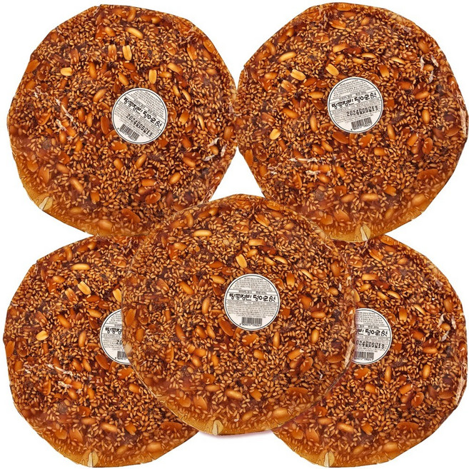 자연톡 옛날엿 땅콩 쟁반 덩어리 엿 전통엿 땅콩엿 쟁반땅콩엿 합격기원 합격 수능엿 간식 선물, 5개, 300g