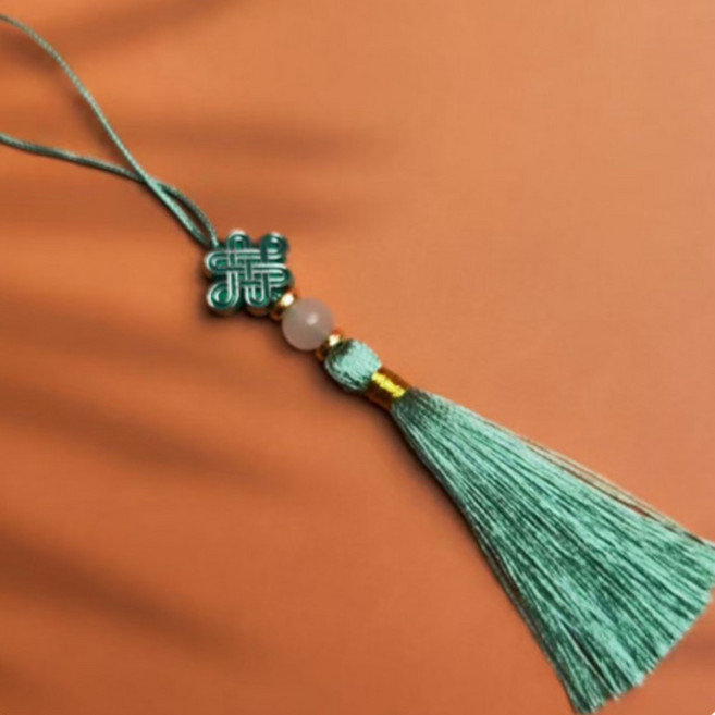 키미블랑 한복 보자기 전통무늬 구슬 노리개 10개