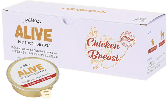 프리모리 고양이당뇨 고양이비만 고양이습식사료 고양이캔 고양이간식 고양이사료, 24개, 30g, 닭