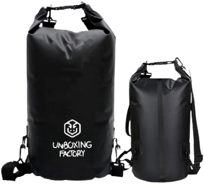 언박싱팩토리 드라이백 블랙에디션 방수 백팩 비치백 여행용가방 20L
