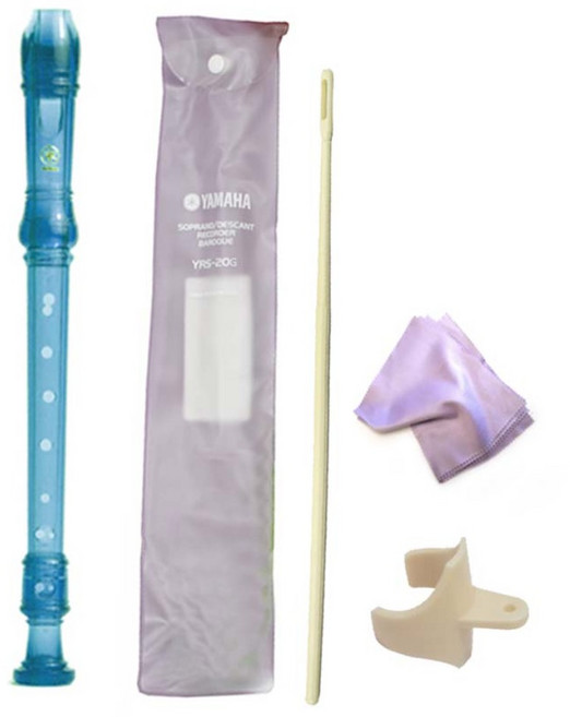[정품] 야마하 소프라노 리코더 YRS-20G 풀세트 저먼식, 1세트, YRS20GB 블루 풀세트