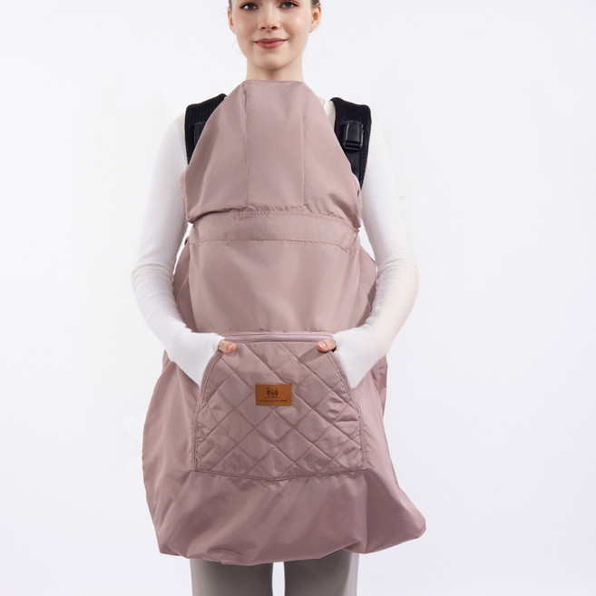 미라클 베이비 사계절용 아기띠 워머 방풍 방우, 분홍색