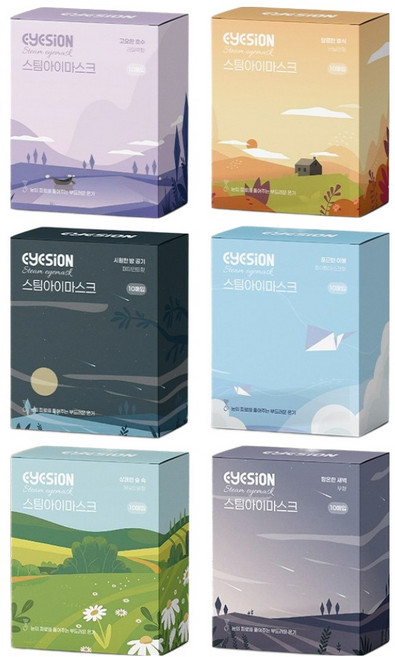 [40매] 6가지향 골라 2+2 아이즈온 꿀잠 스팀 아이마스크 온열 수면안대, 캐모마일(20매)+, 무향(20매), 10개입