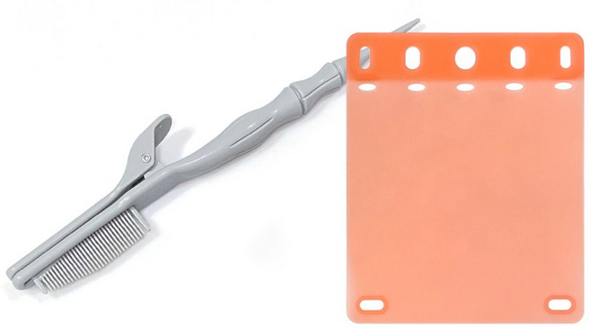 루시피 열펌 롯드 와인딩 스틱 + 열펌 실리콘 패드, 1개